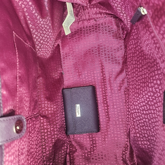 Kate Spade Laurel Way Purple Tote Bag - Picture 6 of 9